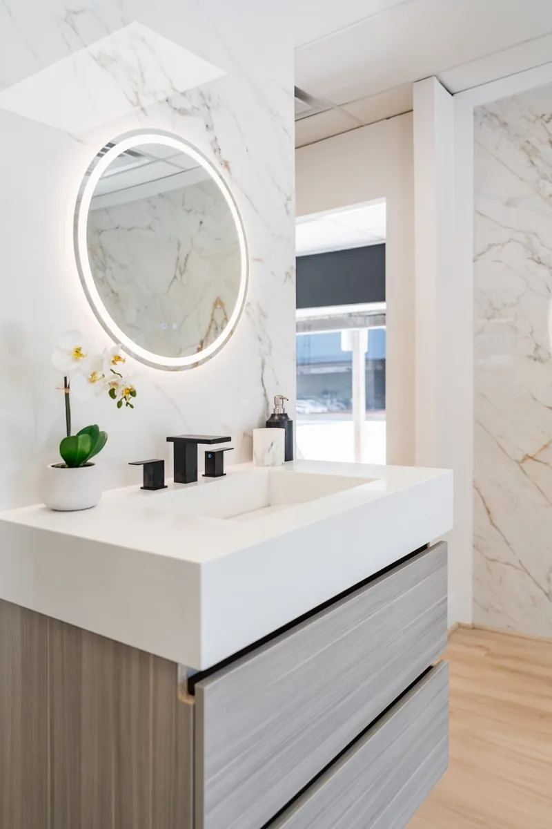 Remodeled bathroom in a whole-home renovation, Chevy Chase MD