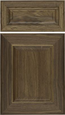 Eclipse Asherville, Rectangular wooden cabinet door and matching drawer front with raised panel design