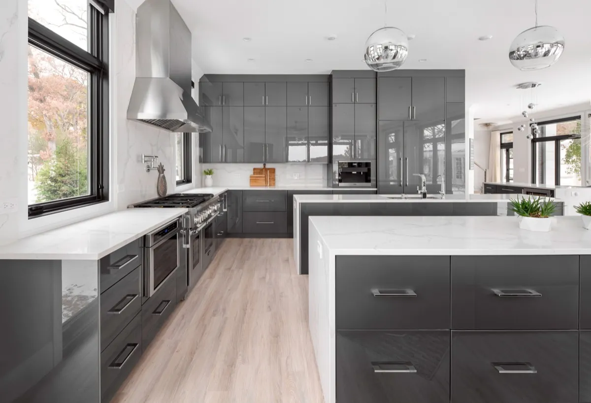 Eclipse cabinetry in a remodeled kitchen, Chevy Chase MD